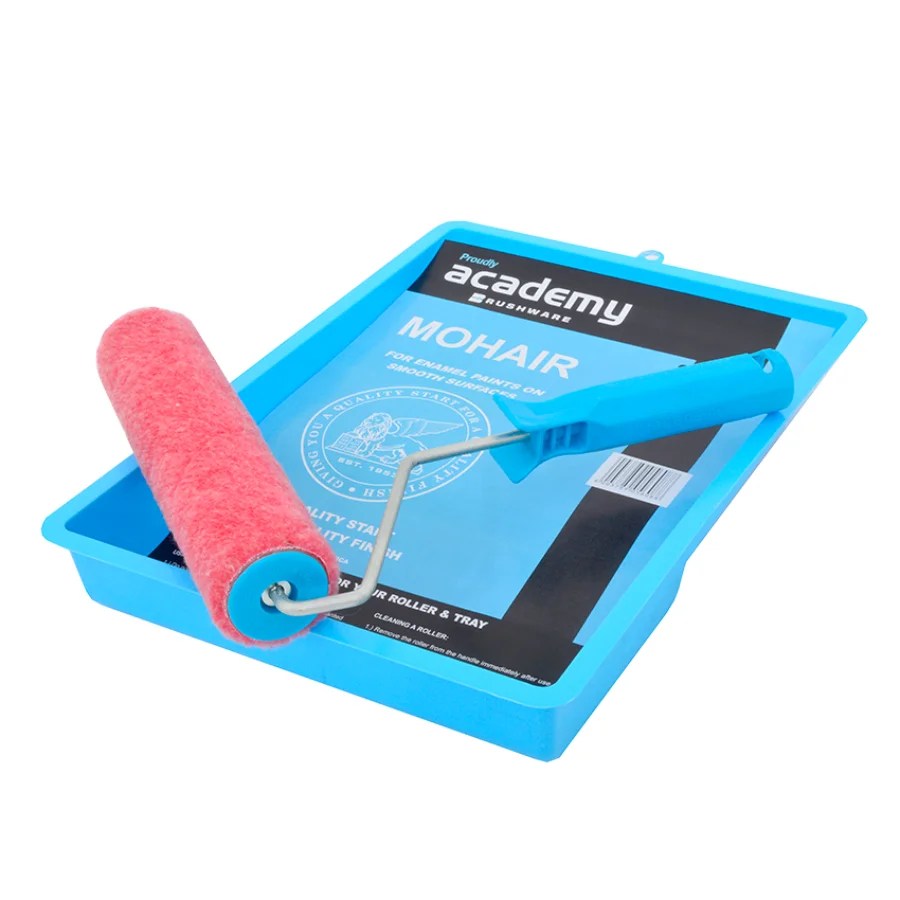 ACADEMY Pink Mohair Roller Set Mega Paints and Hardware Lyttelton