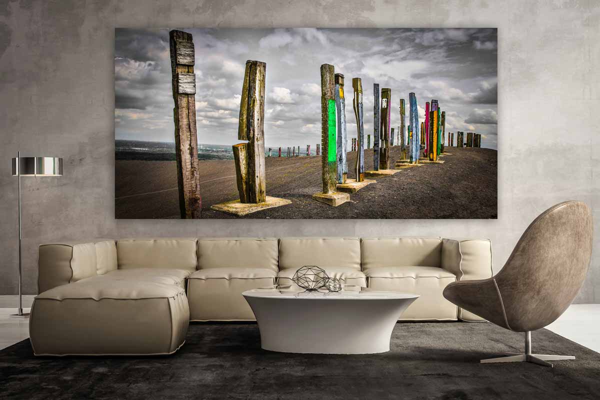 Acrylbilder Ruhrgebiet als PopArt Panorama Bild. Industriekultur Kunst
