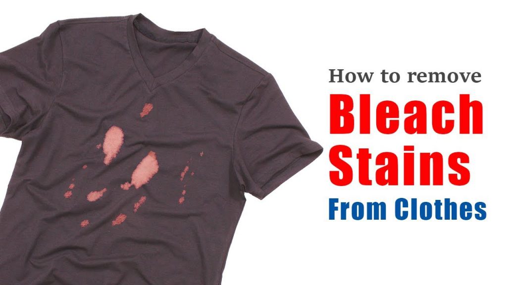 How to effectively remove bleach stains from laundry?