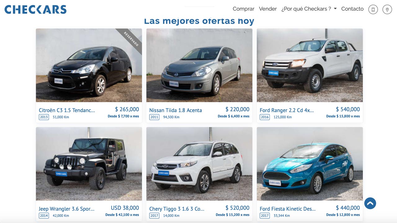 Checkars lo nuevo para comprar autos usados online Mega Autos