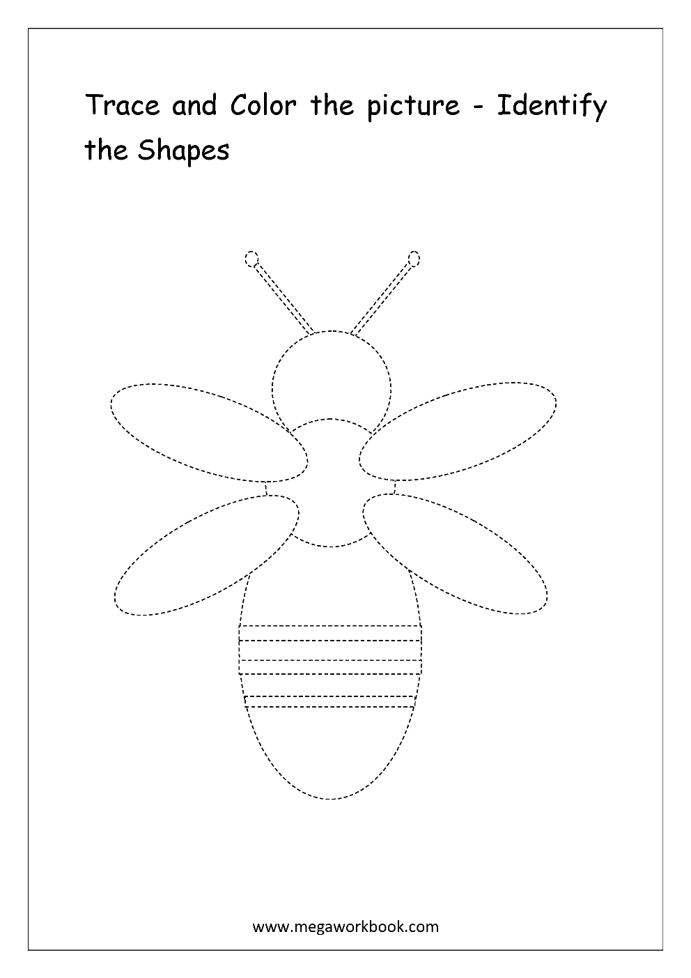 Shapes Coloring Pages Learn to Identify and Color Shapes MegaWorkbook