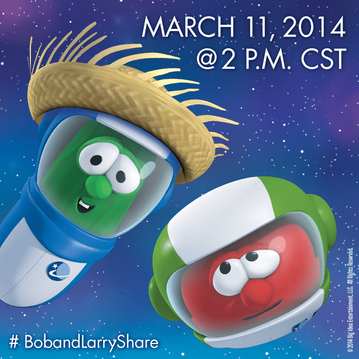 Veggie Tales "Veggies in Space" DVD Release Twitter Party Announcement