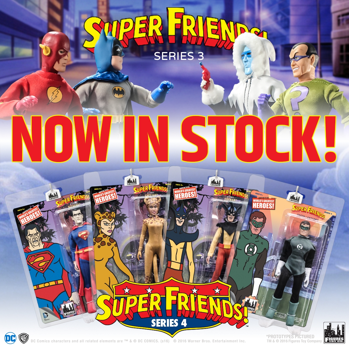 Super Friends Series 3 and 4 now in stock at Figures Toy! Mego Museum