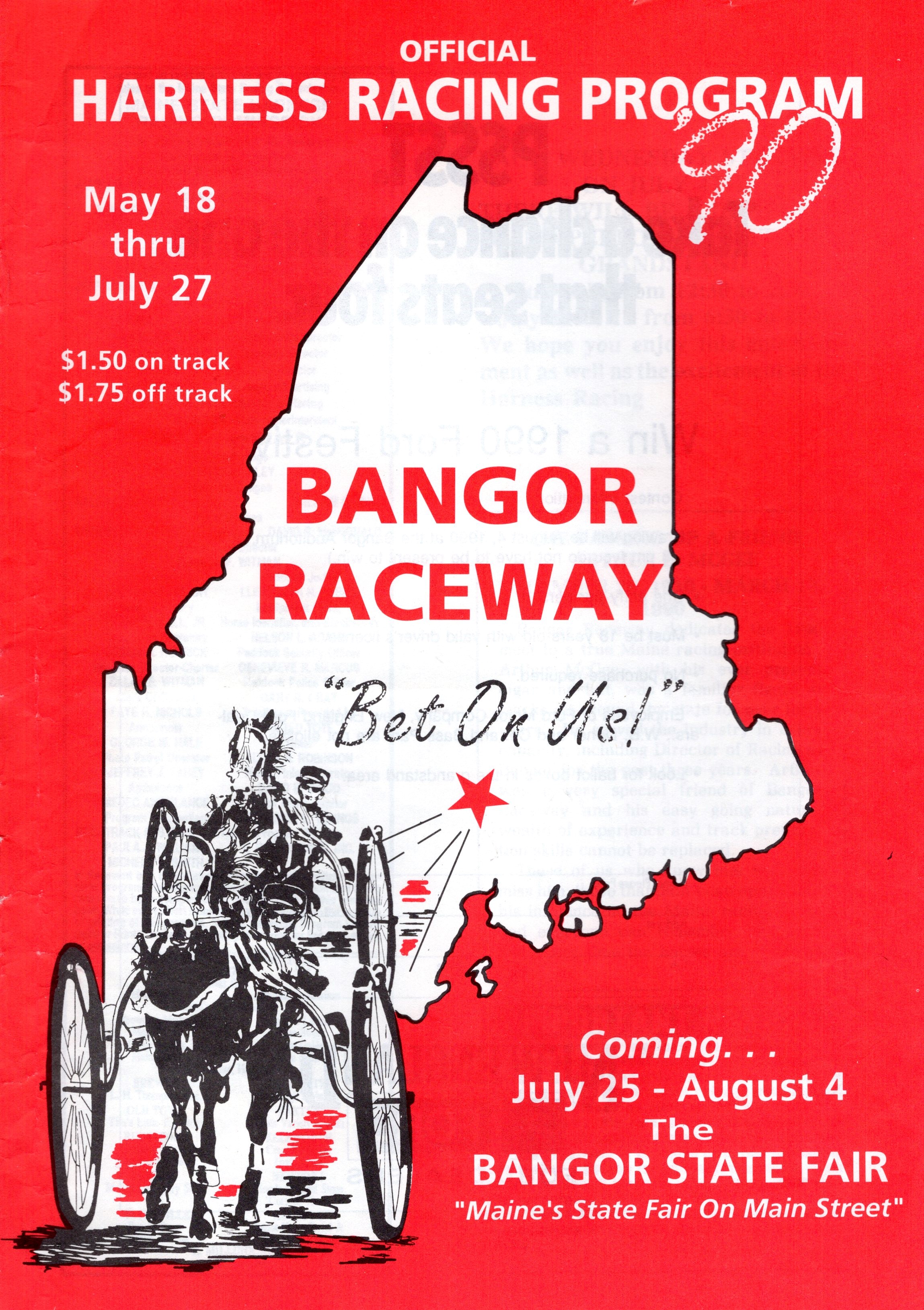Bangor Raceway Program Covers