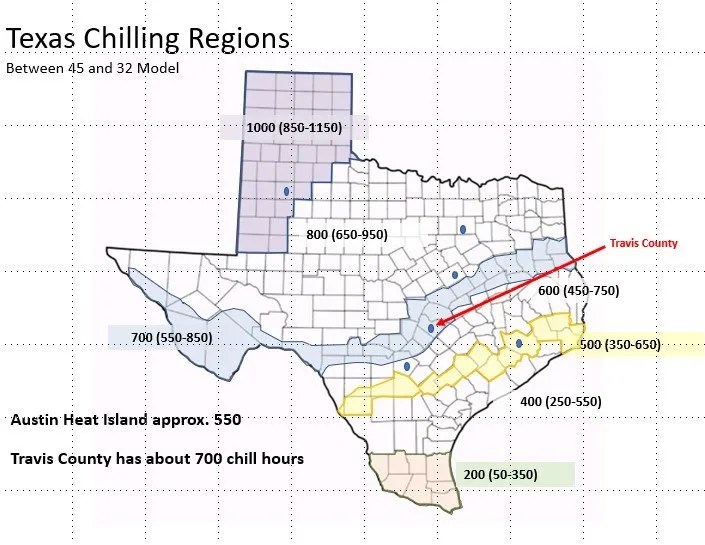 Chill Hours for Fruit Trees Maps & Charts Mehrabyan Nursery