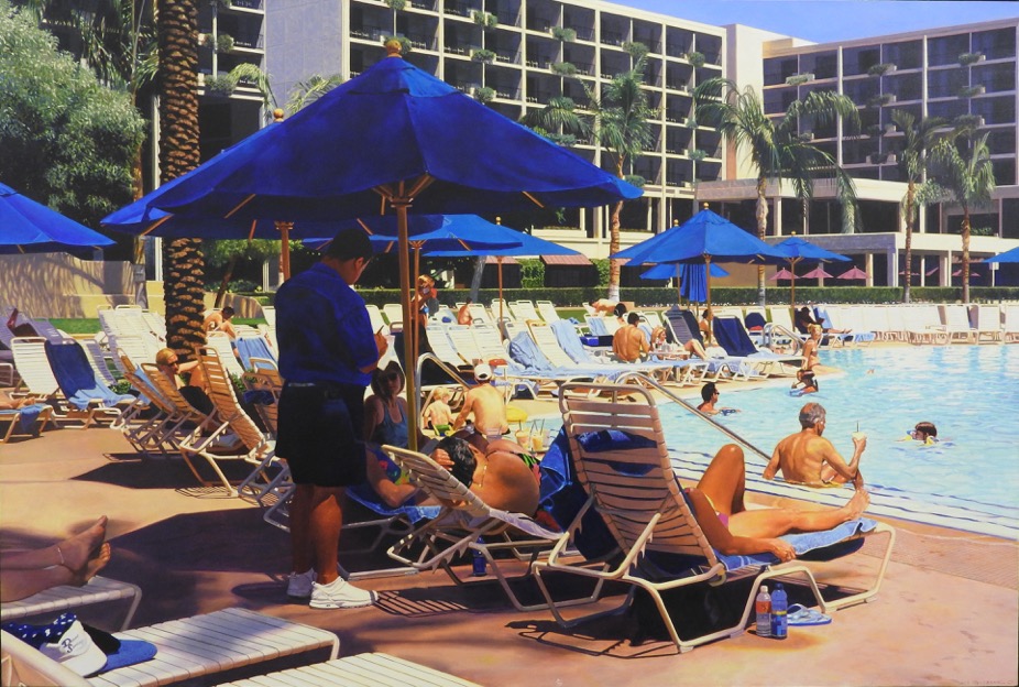 Blue Umbrellas II Louis K. Meisel Gallery