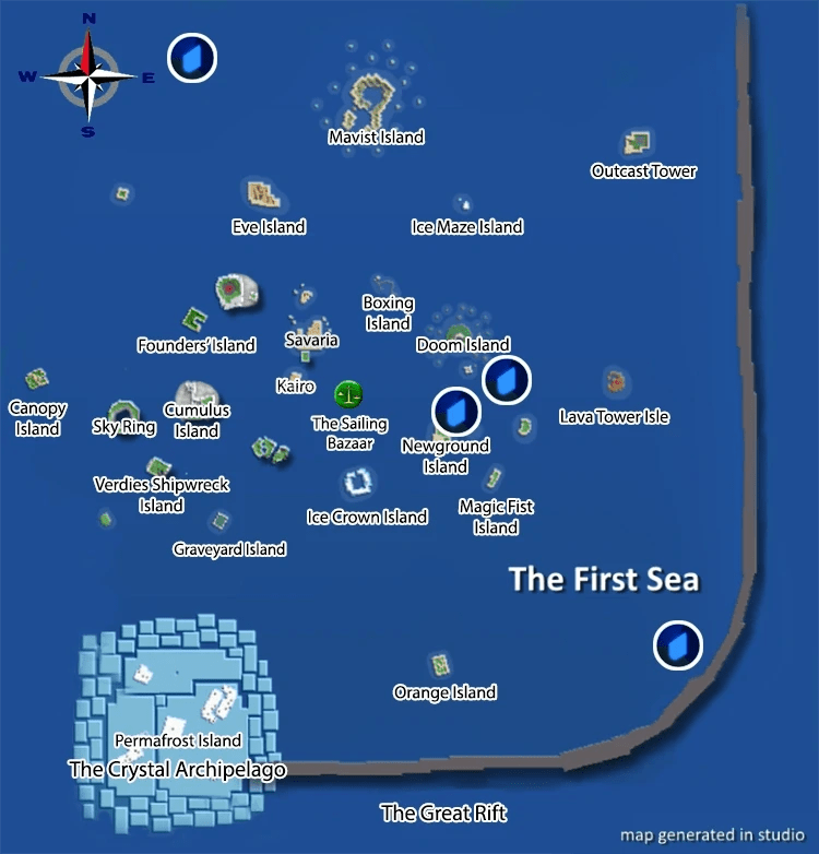 Arcane Reborn Map Full Map, First Sea, Second Sea & Third Sea (2023)