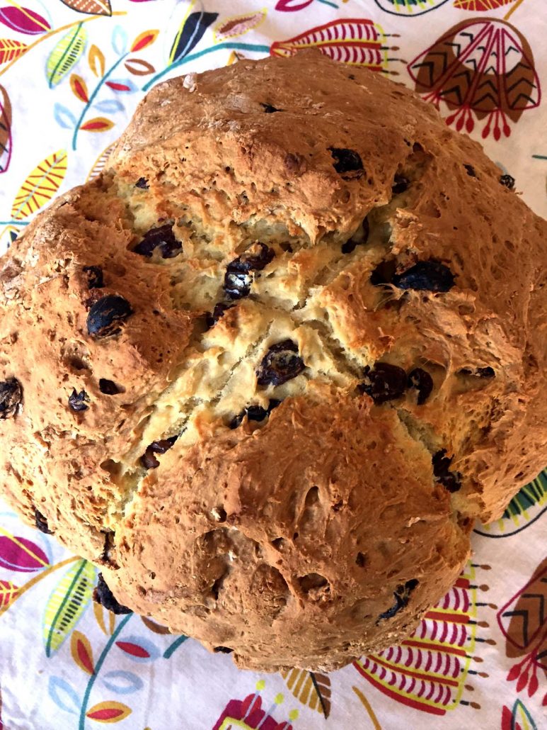Easy Irish Soda Bread Recipe With Raisins No Buttermilk Needed