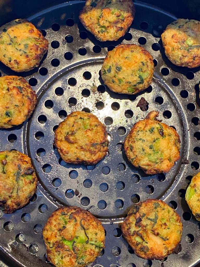 Air Fryer Frozen Salmon Power Bites Melanie Cooks