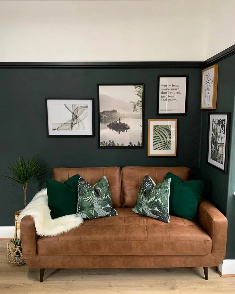 Dark Green Sofa Living Room Ideas Matttroy