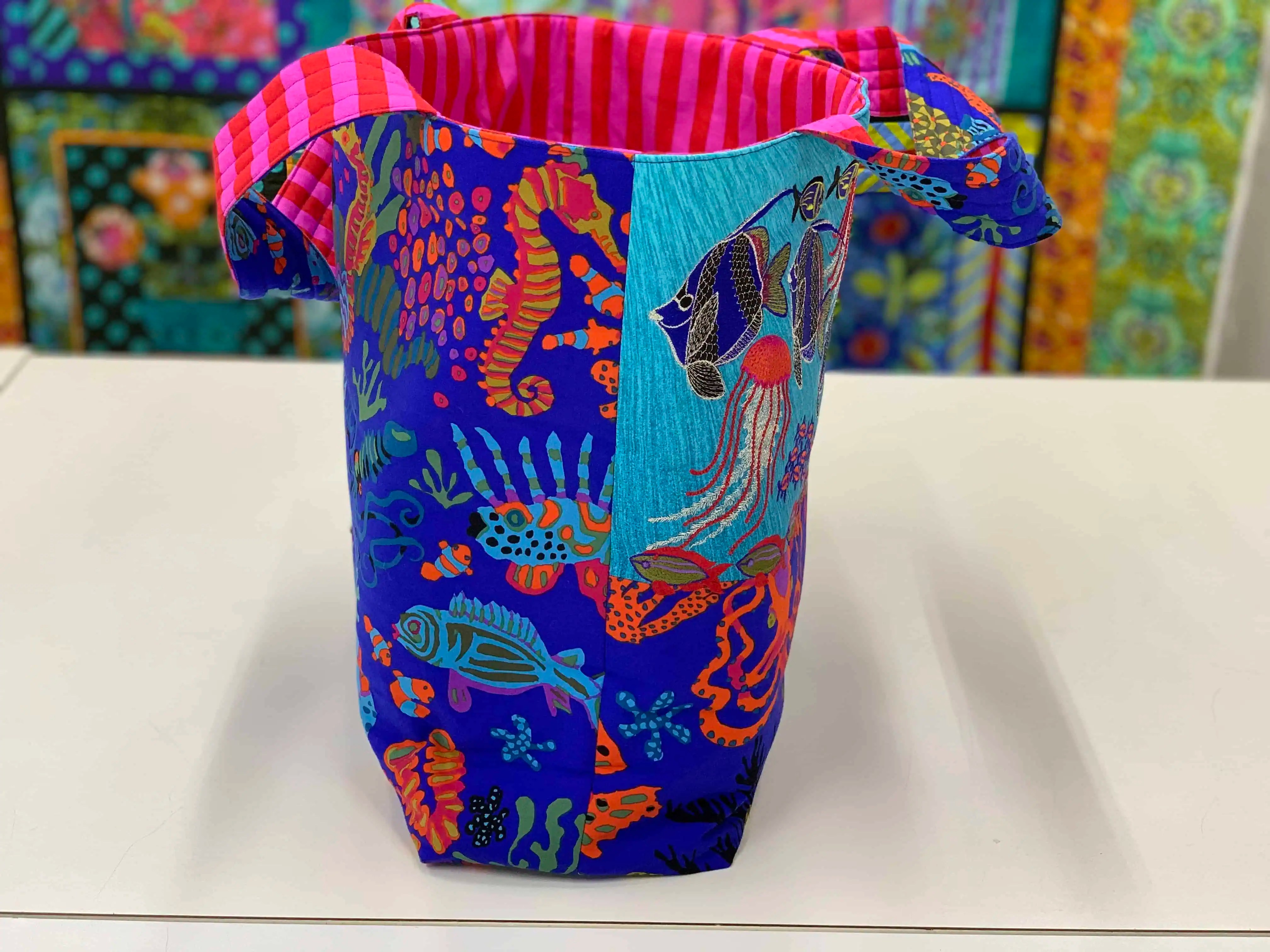 Under the sea Machine Embroidery bag kit Melann's Fabric & Sewing