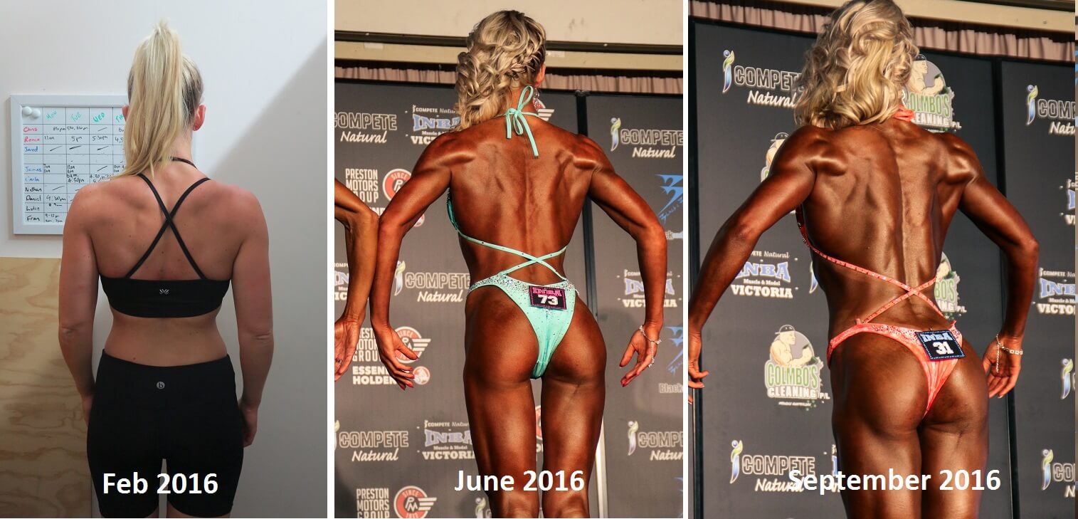 Figure INBA Transformation Before After Fitness Inspiration Comp Prep Coach Melbourne Personal