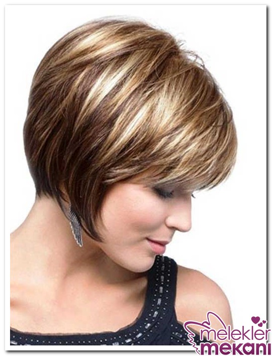 Rahat kullanışlı ve havalı kısa modern saç kesimleri Melek Kadınlar
