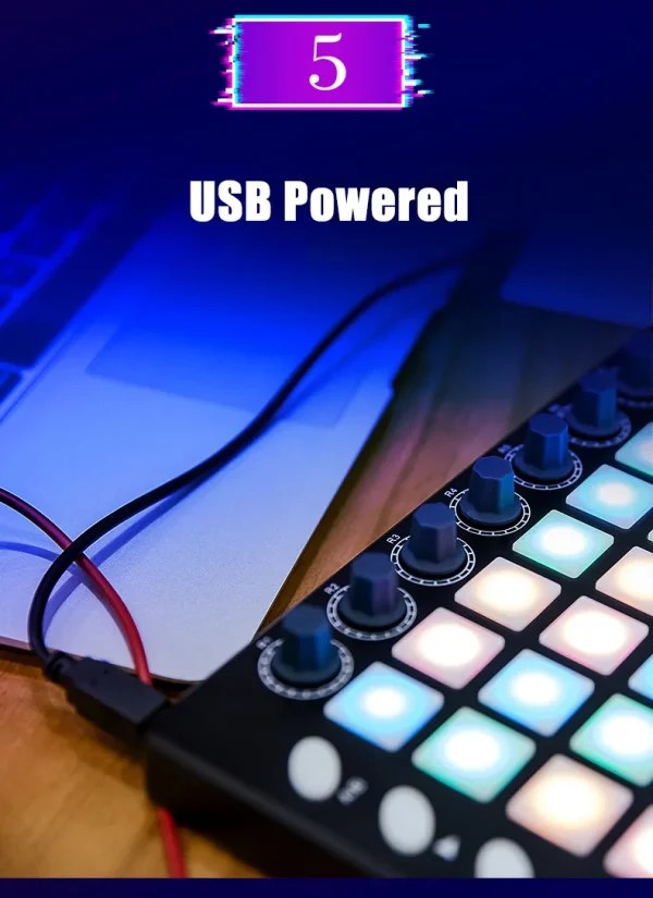 48 Key Midi Keyboard Controller Melenmusic