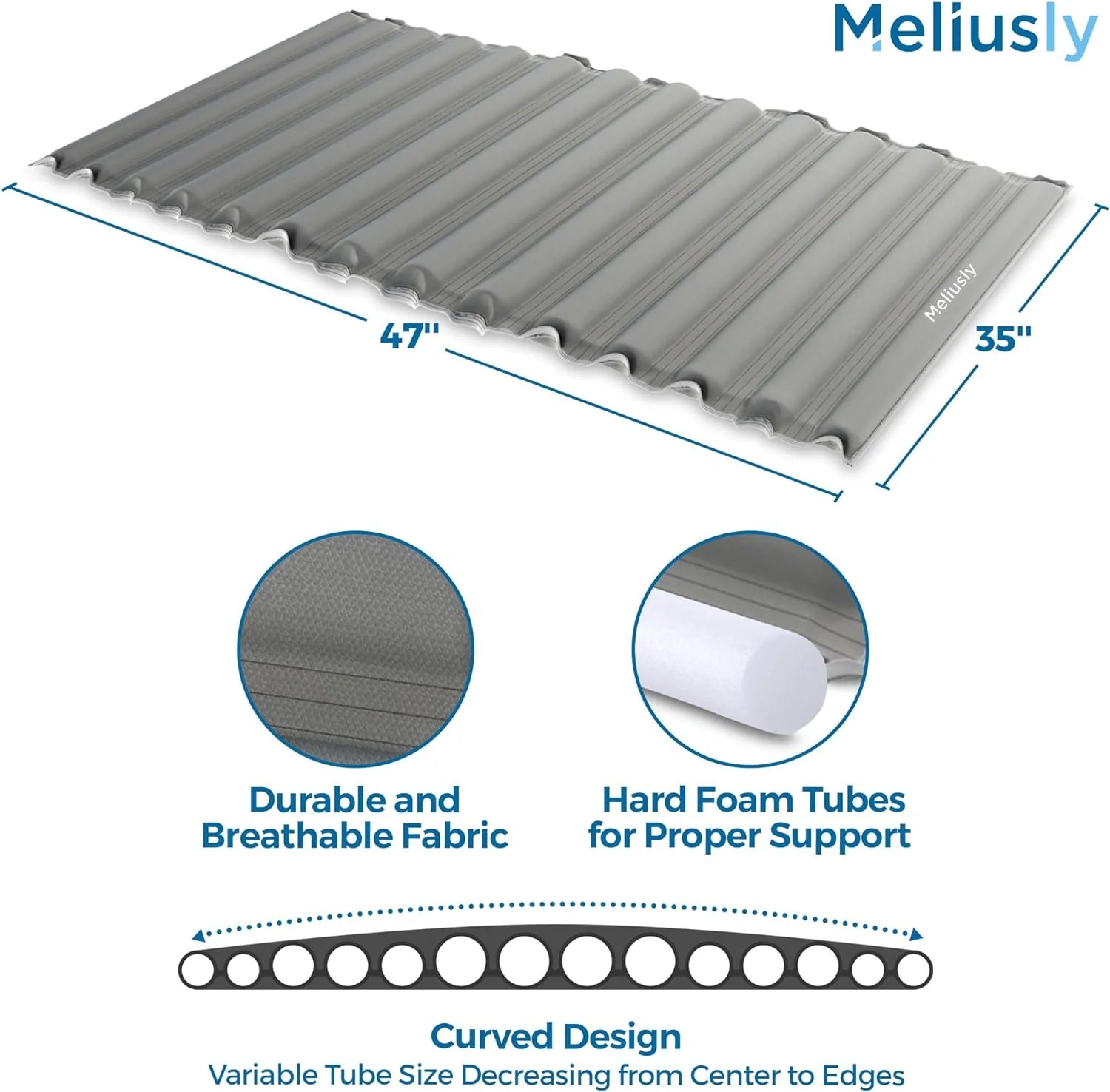 Meliusly® Sagging Mattress Support Pad Patent Pending Mattress