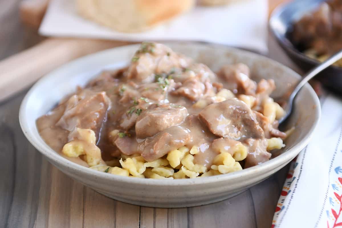 Ultimate Beef Stroganoff {Slow Cooker} Mel's Kitchen Cafe