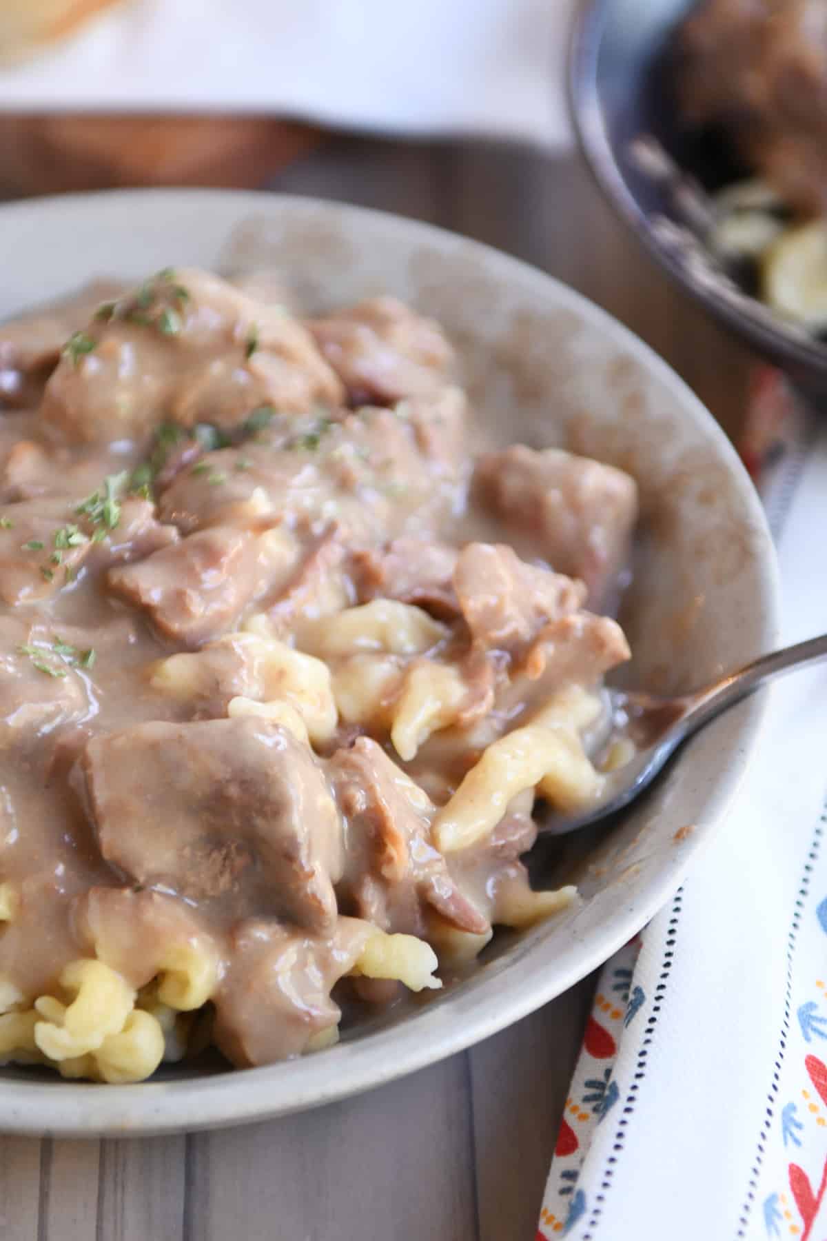 Ultimate Beef Stroganoff {Slow Cooker} Mel's Kitchen Cafe