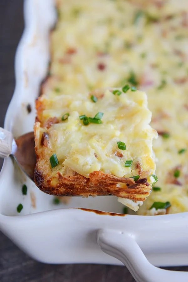 Cheesy Hash Brown Egg Breakfast Casserole Recipe Mel's Kitchen Cafe