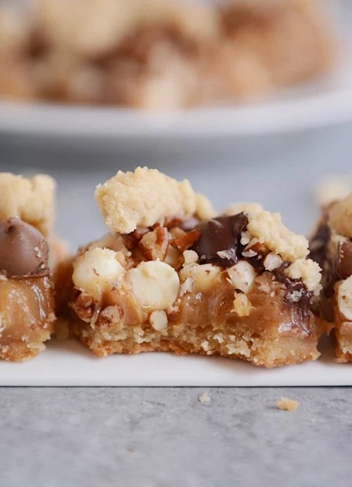 Caramel Pecan Chocolate Chip Toffee Bars Mel's Kitchen Cafe