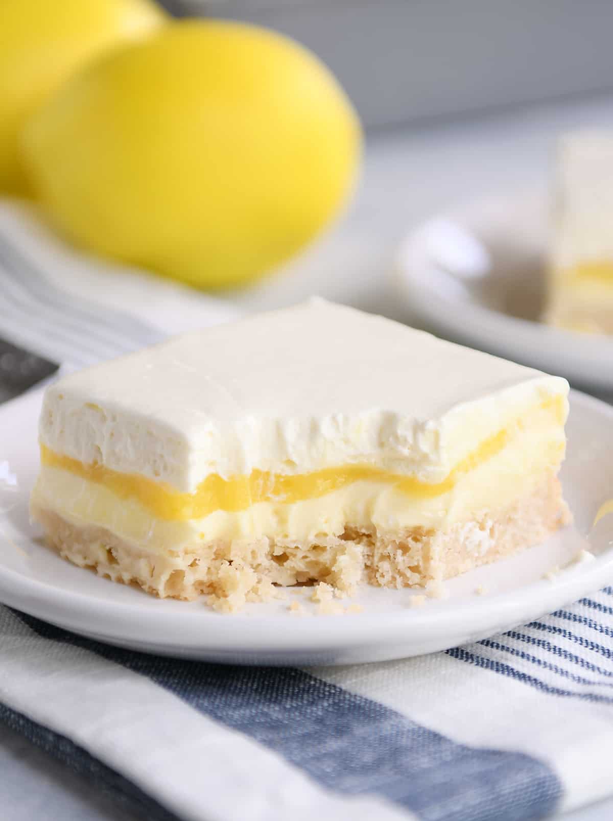 Lemon Truffle Shortbread Bars Mel's Kitchen Cafe