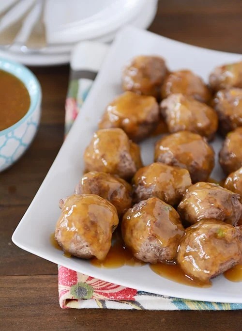 Baked OrangeGlazed Meatballs
