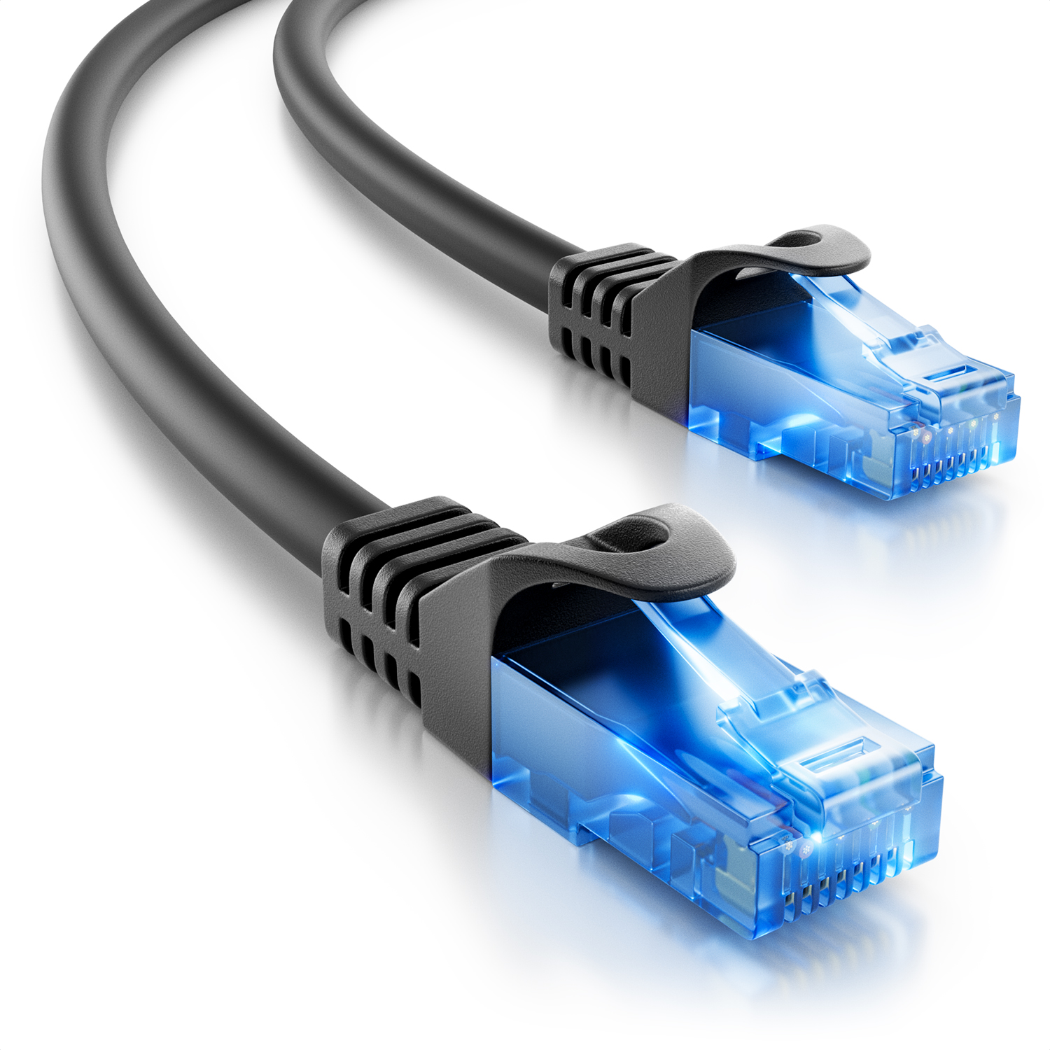 RJ45 Patchkabel mit CAT6 CAT7 Rohkabel DSL LAN Patchkabel