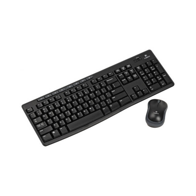 Logitech MK270 RF Wireless QWERTY Black Mouse and Keyboard Combo US