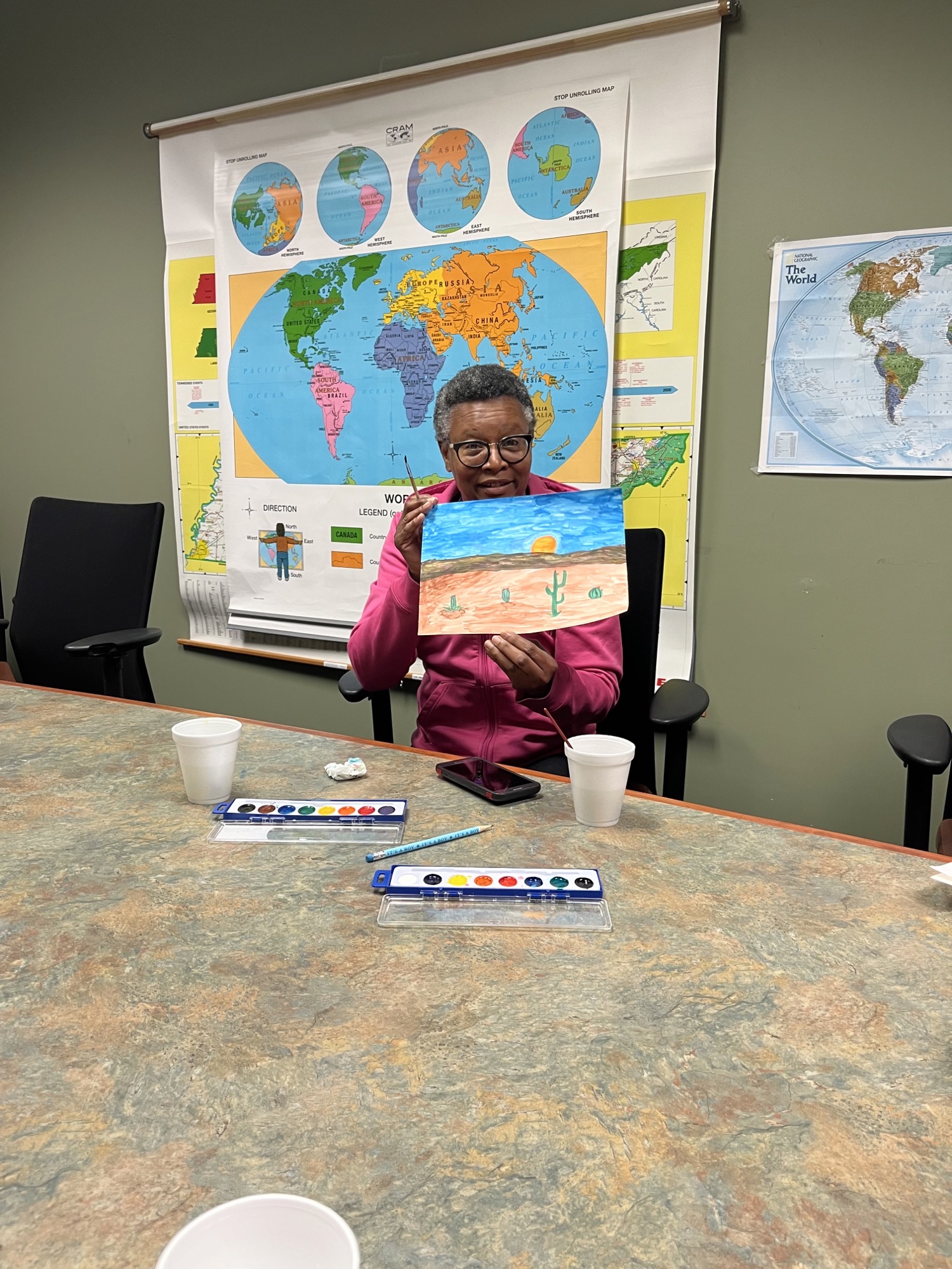 Painting at Cordova Library! Memphis Public Libraries