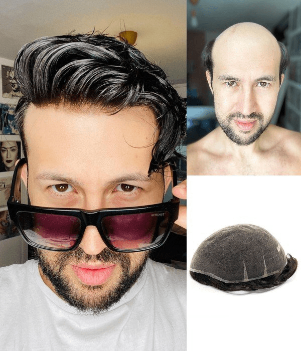 Best and Stylish Lace Hair System for Men Men Toupee