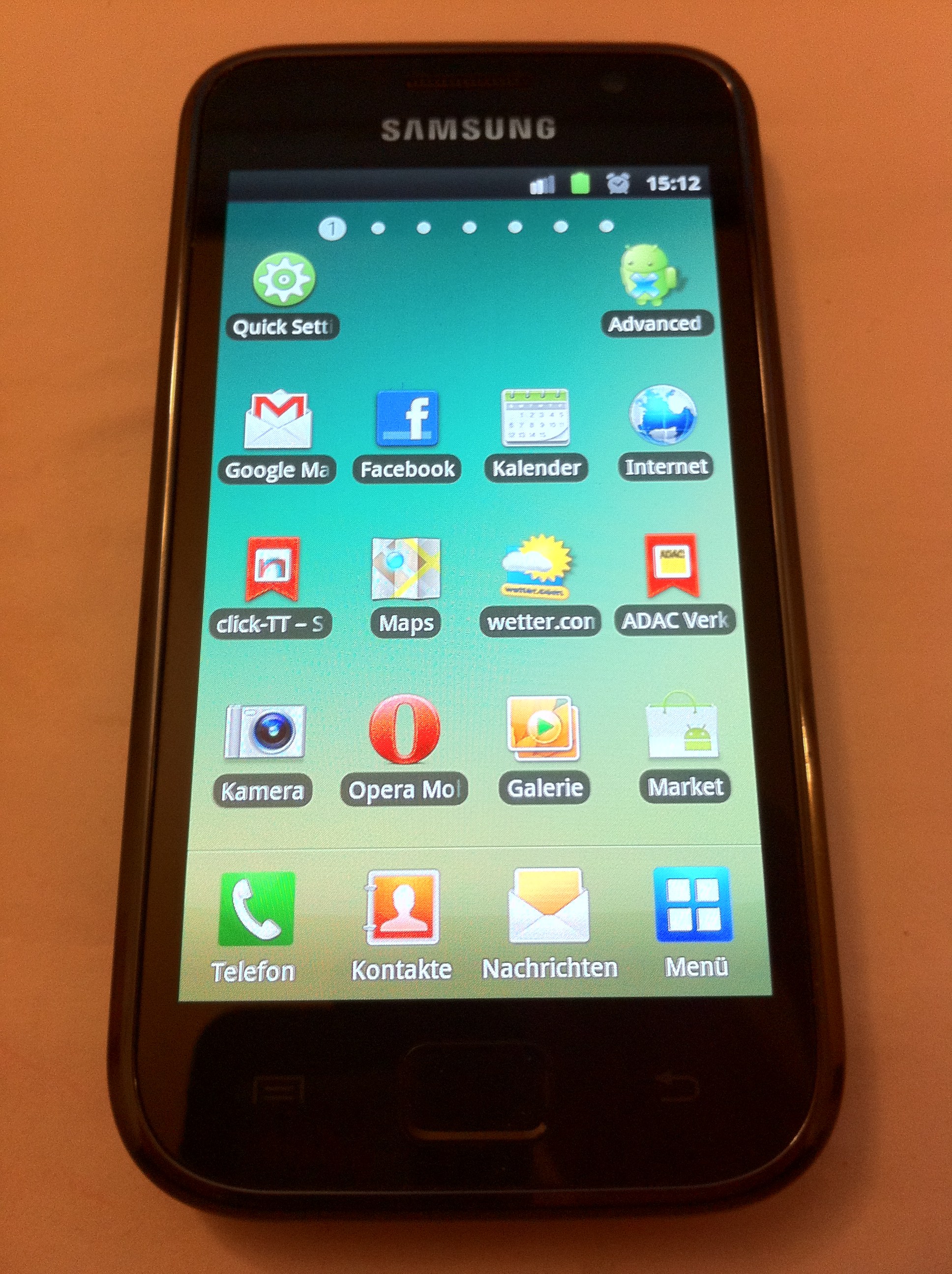 Endlich das richtige Smartphone Samsung Galaxy S1 Das