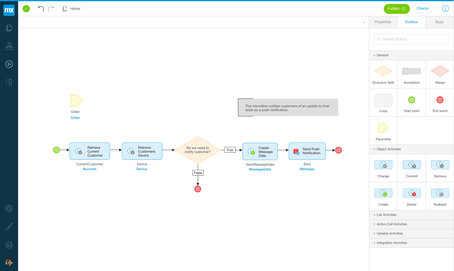 Collaborative Visual Development with a ModelDriven Platform