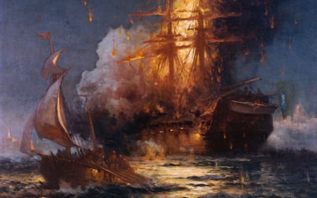 The Burning of the Philadelphia Men Of The West