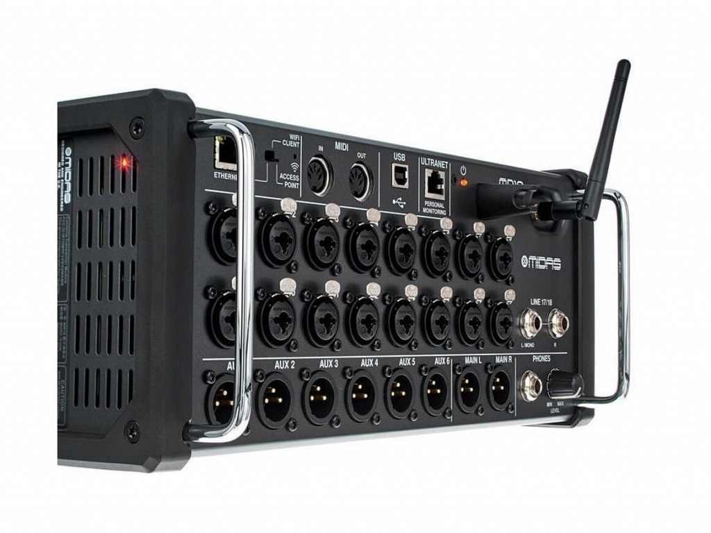 MENSAGEIRO MUSICAL MESA DE SOM DIGITAL MIDAS MR18 MIXER 18 CANAIS