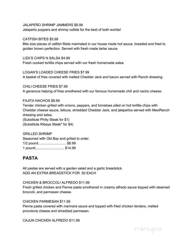 Online Menu of Coach's Neighborhood Grill, Thomasville, NC