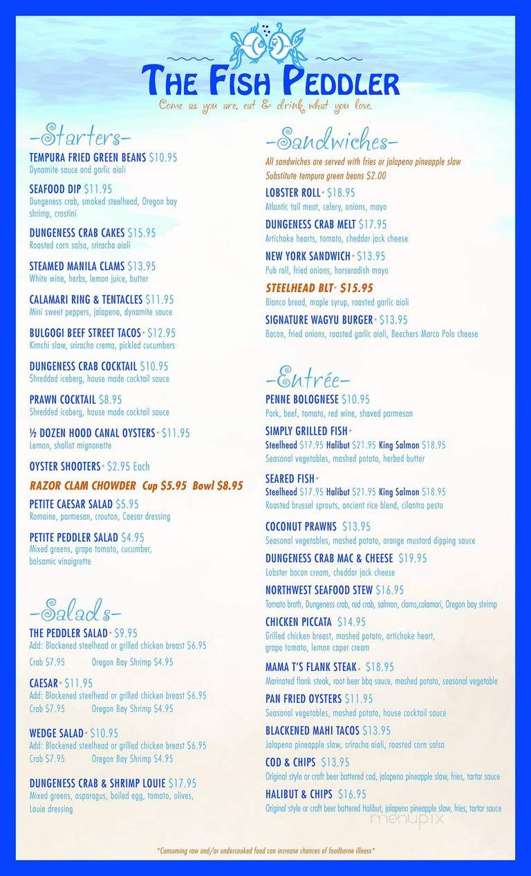 fish house menu Britany Schreiber