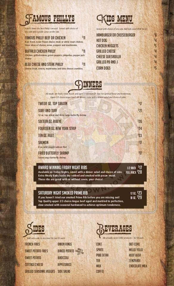 Menu of Twisted Tail in Logan, IA 51546