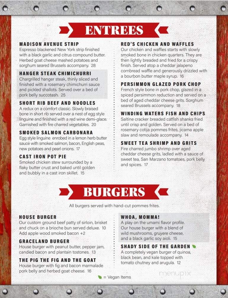 Menu of Crimson Oak Restaurant & Pub in North Vernon, IN 47265