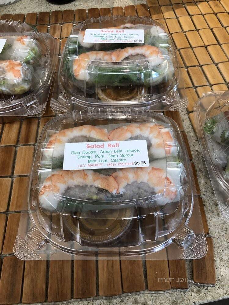 Menu of Lily Market in Portland, OR 97220