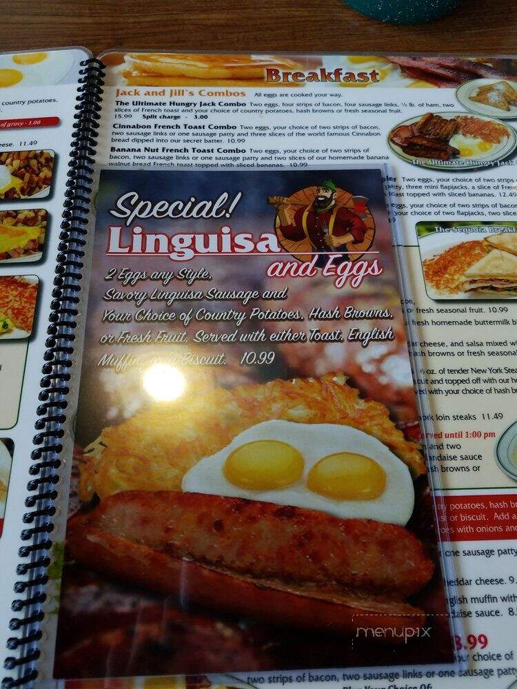 Online Menu of Lumberjacks Restaurant, Susanville, CA