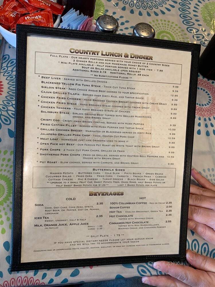 Menu of Buttermilk Cafe in Bedford, TX 76022