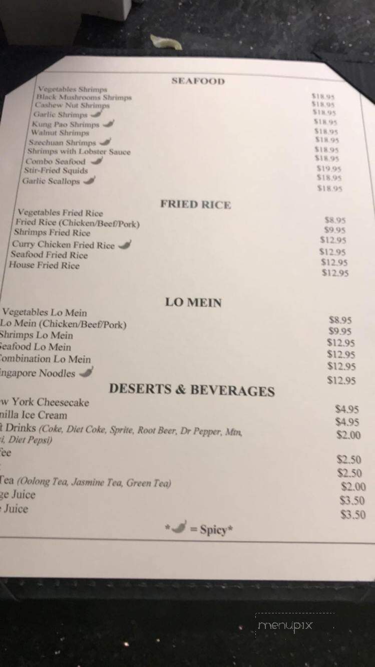 Menu of Zen in Juneau, AK 99801