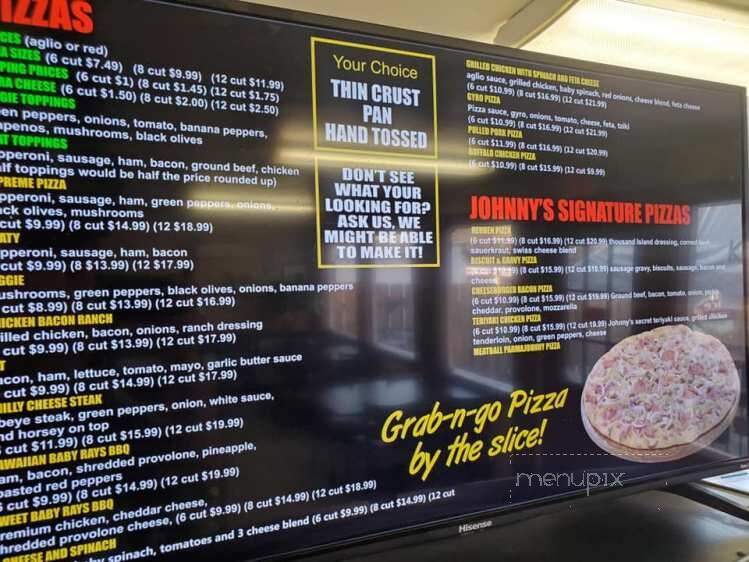 Online Menu of Johnny's Grill & Pizzeria, Newbury, OH