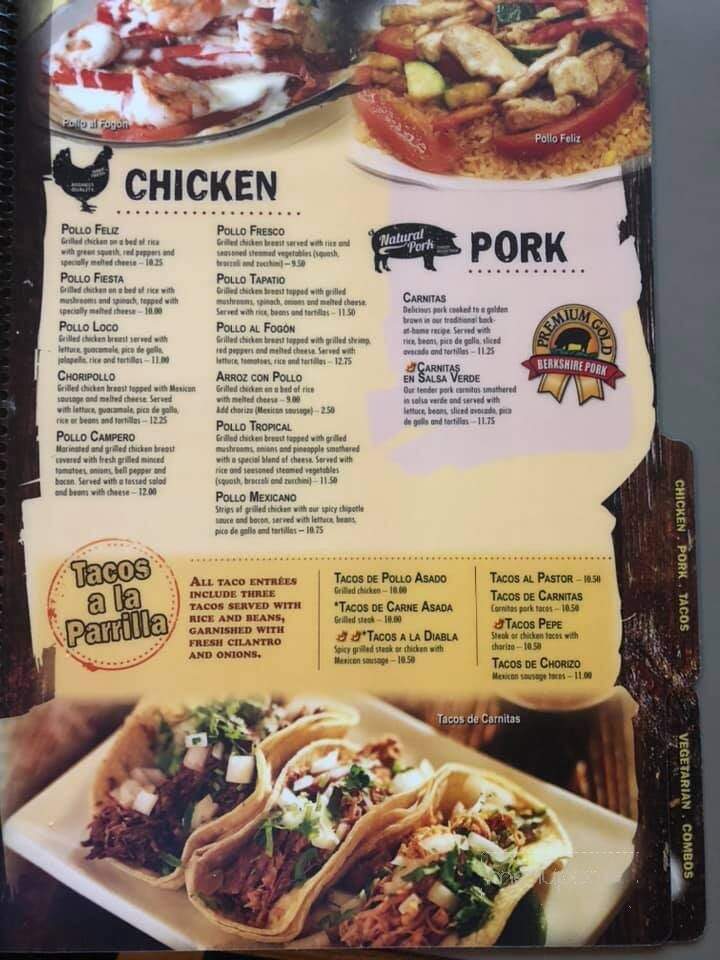 Menu of Salsa's Mexican Cafe in Lusby, MD 20657