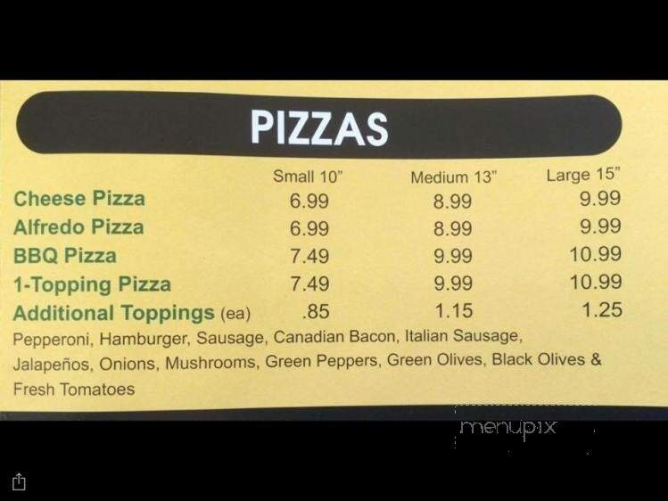 Online Menu of Milano's Family Restaurant, Longview, TX