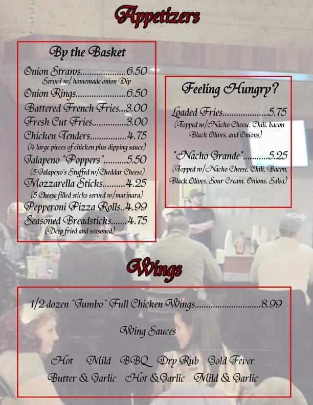 Menu of The Burrow in Punxsutawney, PA 15767