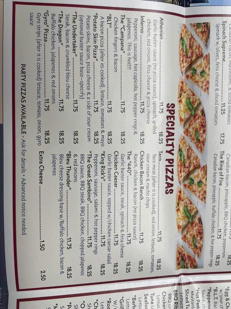 Menu of P & D Oxford House Of Pizza in Oxford, MA 01540