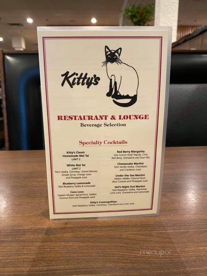 Menu of Kitty's Restaurant & Lounge in North Reading, MA 01864