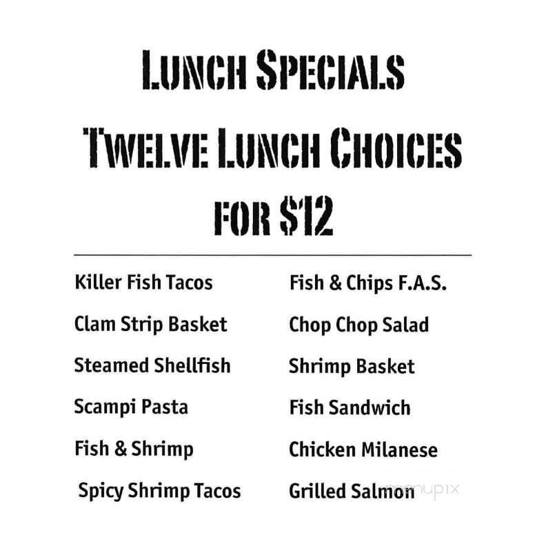 Menu of New England Fish Market in Jensen Beach, FL 34957