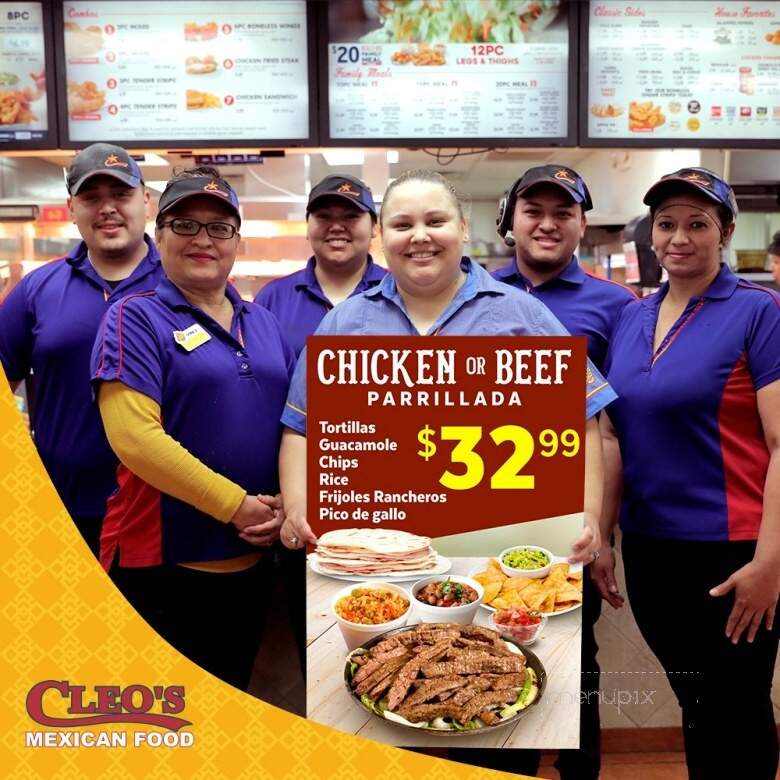 Online Menu of Cleo's Fried Chicken, Carrizo Springs, TX