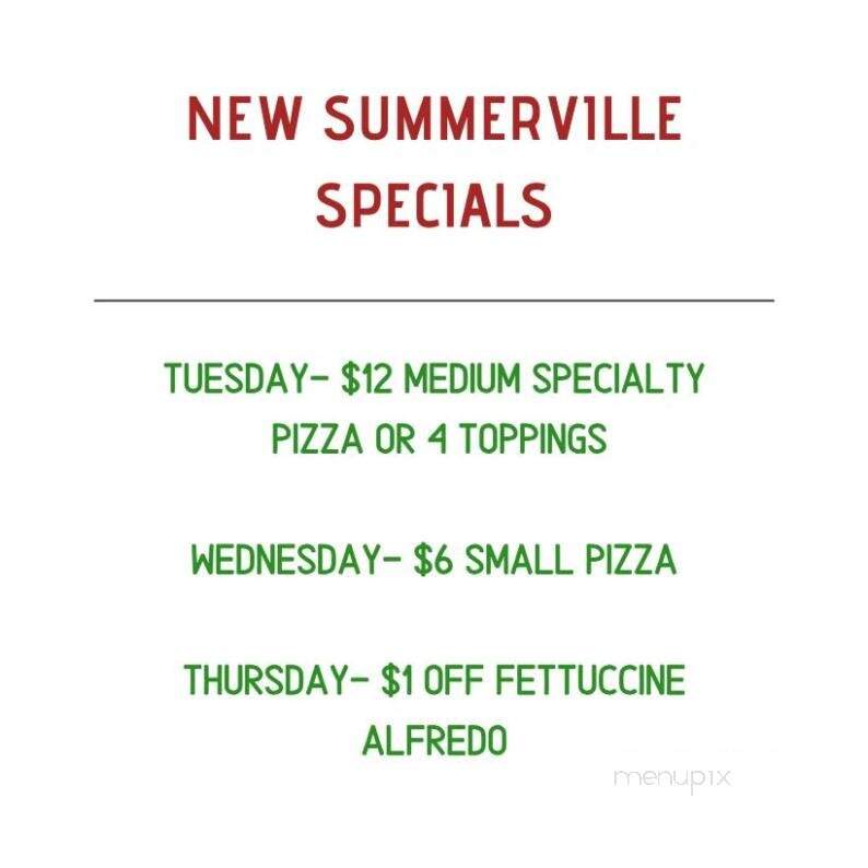 Menu of The Crushed Tomato Pizzeria in Summerville, GA 30747